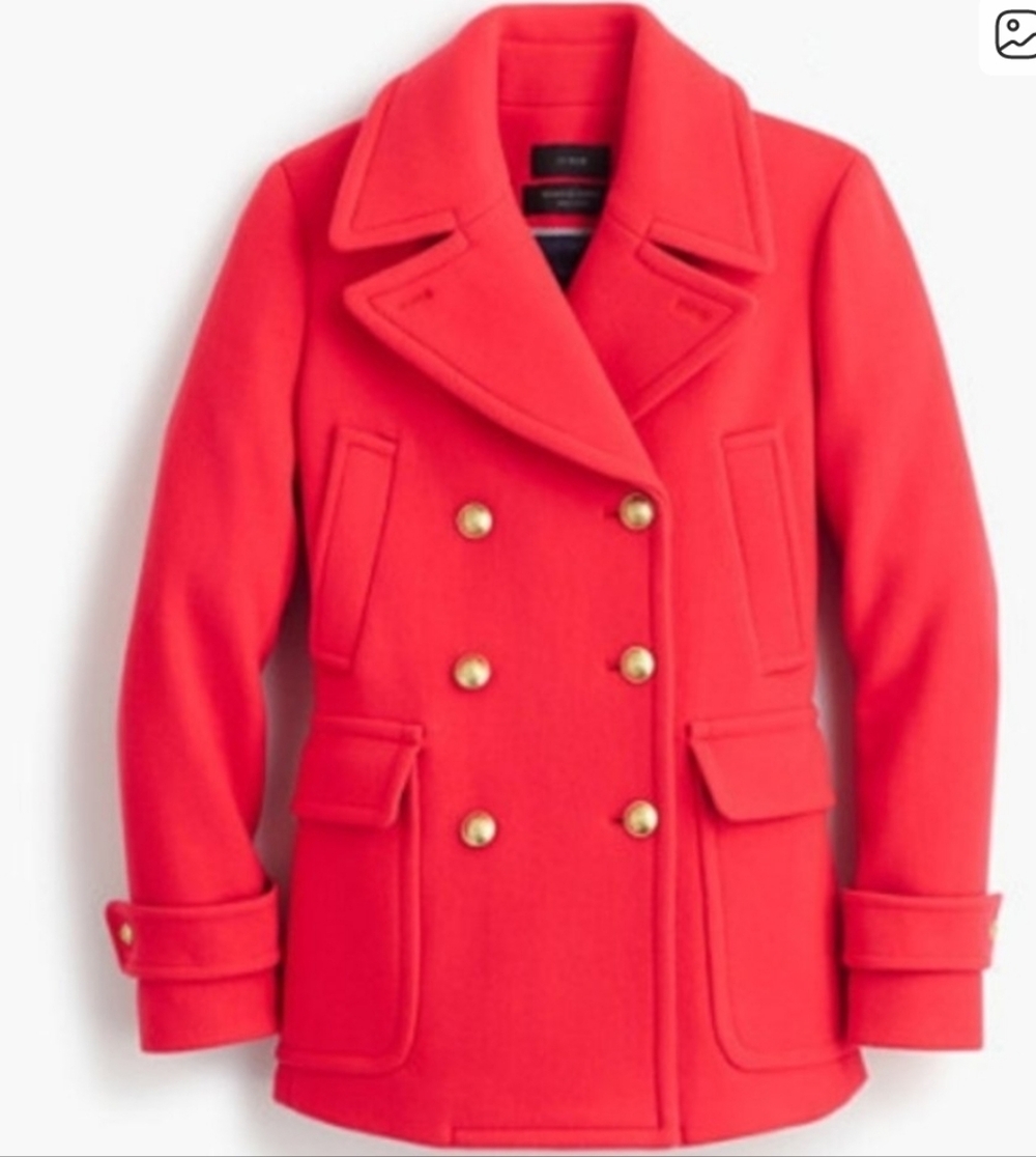 J. Crew Stadium Cloth Nello Gori Majesty Peacoat